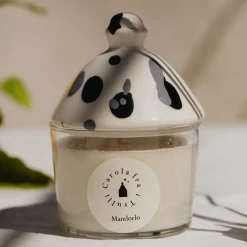 Mandorlo Scented Candle with Ceramic Lid