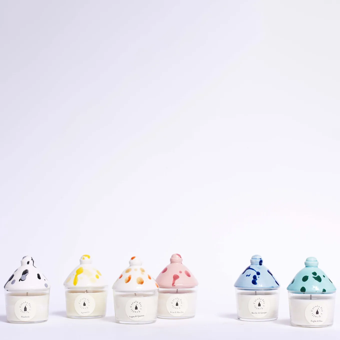 Mandorlo Scented Candle with Ceramic Lid