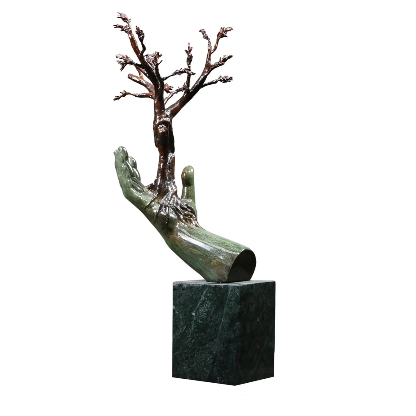 Mano Albero Bronze Sculpture