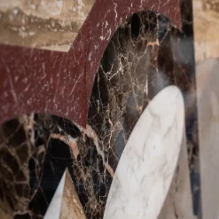 Marble Esplosione Low Brown Cabinet