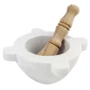 Marble Mortar with Wooden Pestle