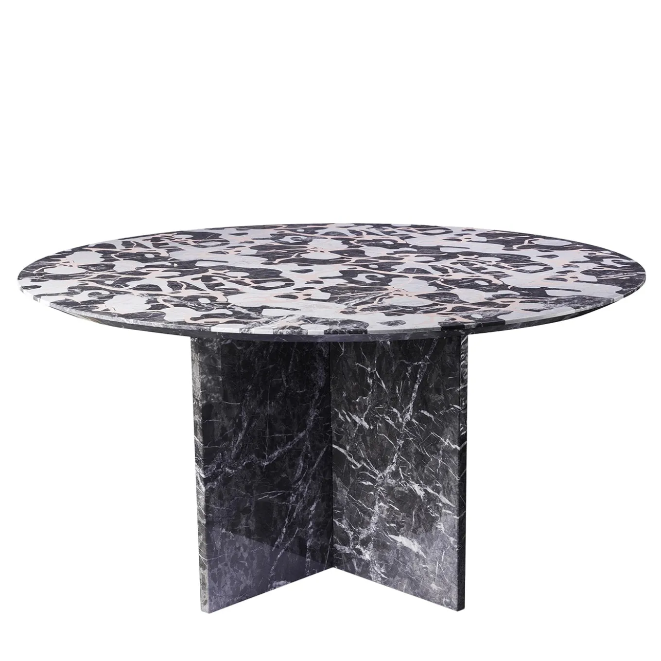 Marbling Black Table