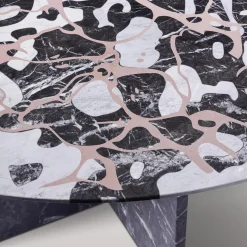 Marbling Black Table