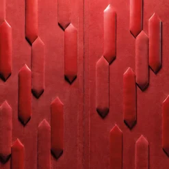 Marcello Red Leather Bar Cabinet