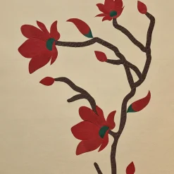 Marcello Red Leather Bar Cabinet