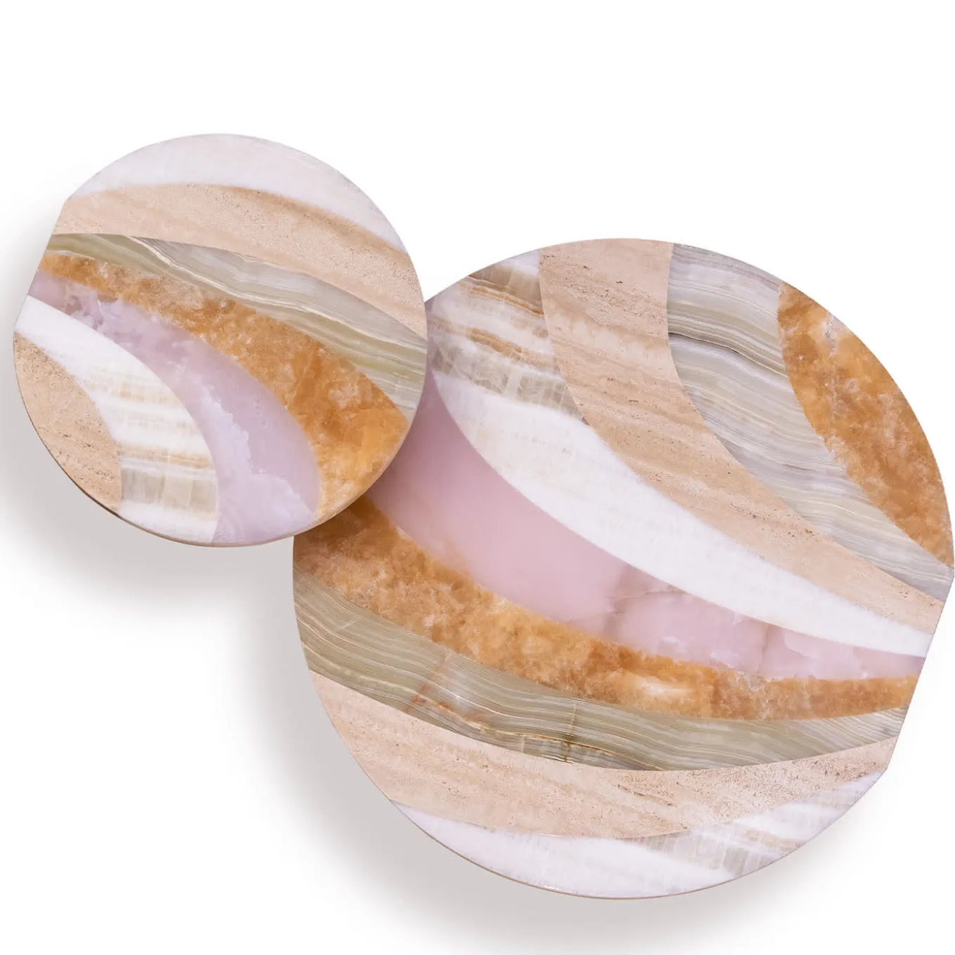 Marea Aquarel Edition Set of 2 Polychrome Coffee Tables