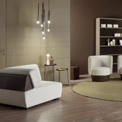 Margot Beige Leather Armchair