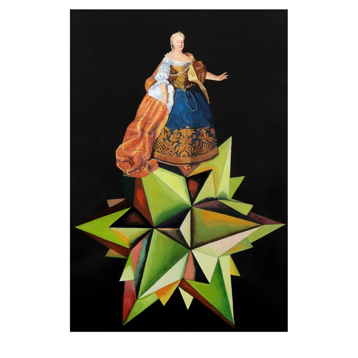 Maria Theresa of Austria - Tempera Painting on Paper