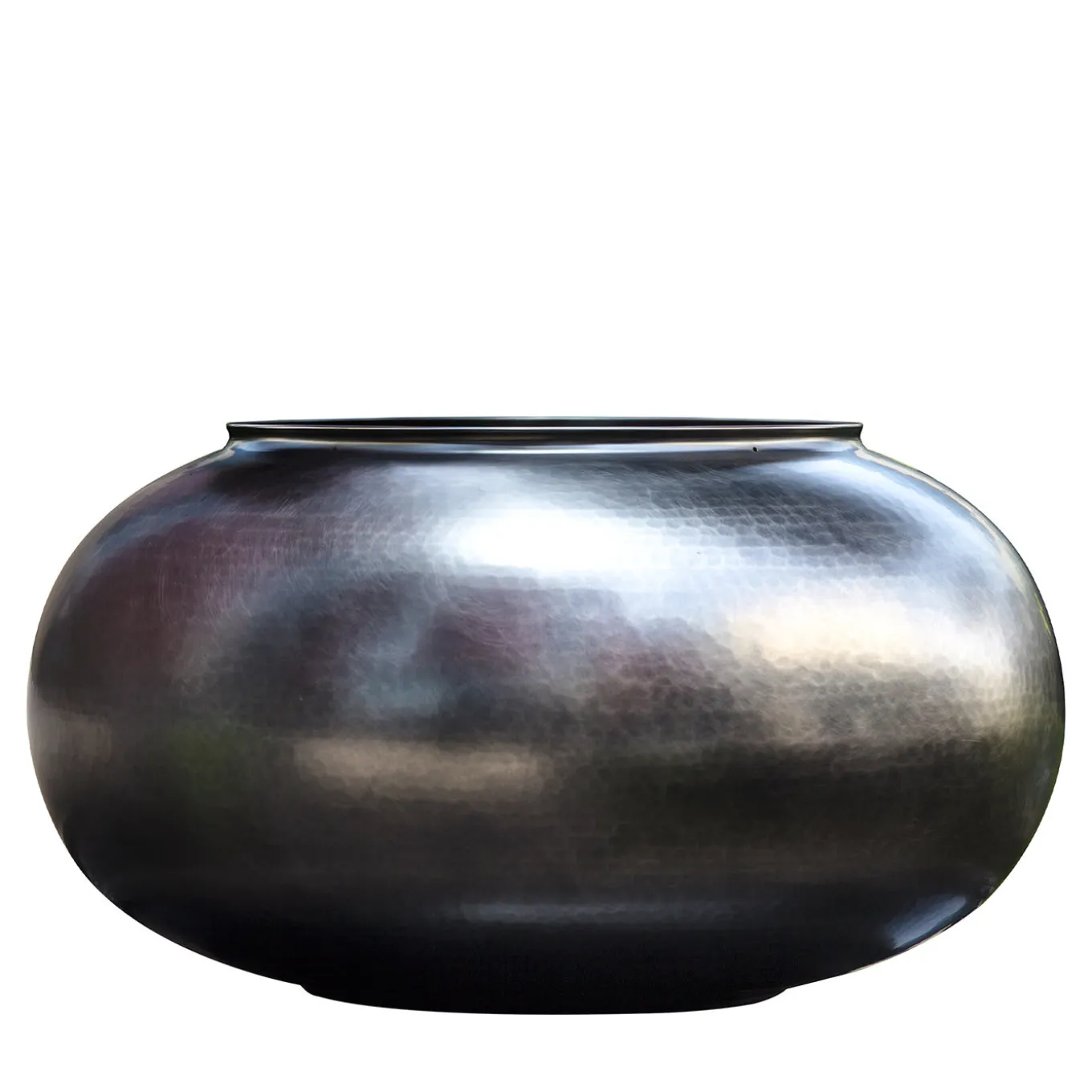 Maria Titanium Plated Brass Cachepot