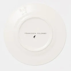 Marie Antoinette Black and Red Set of 2 Soup Plates