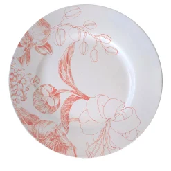 Marie Antoinette Red Set of 2 Bread Plates