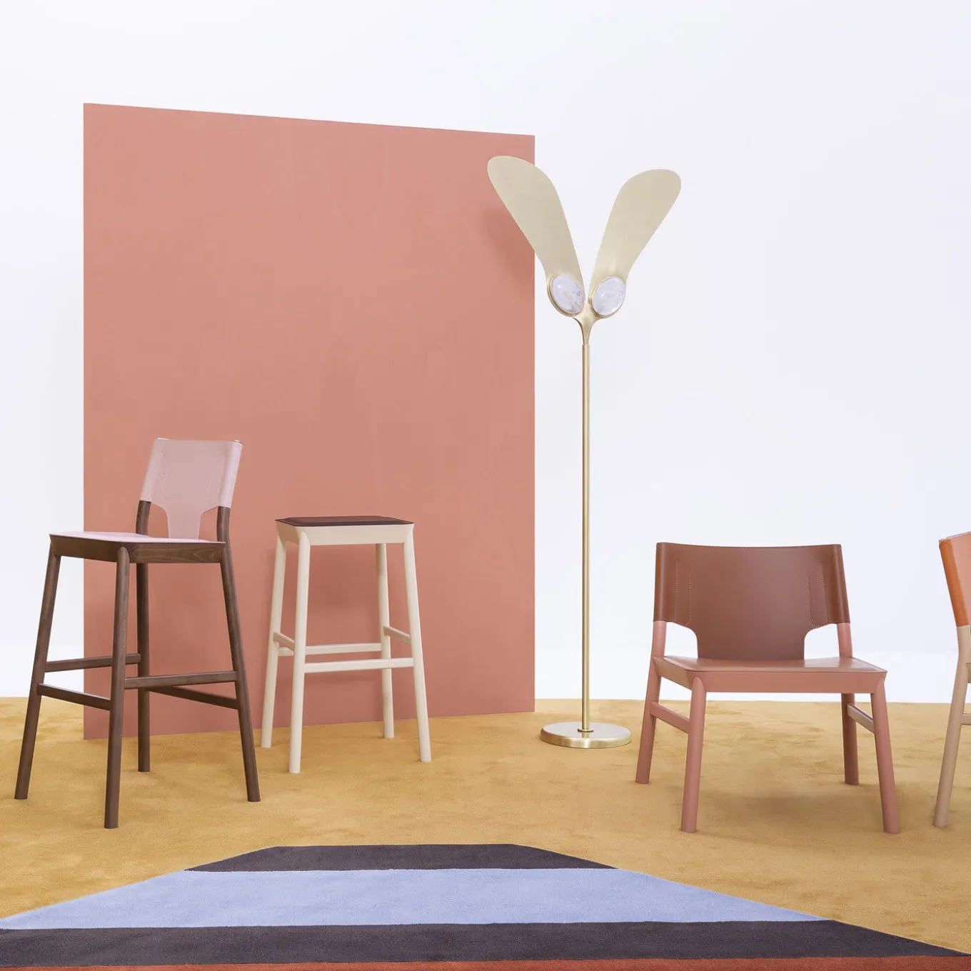 Marimba Bar Stool by Emilio Nanni