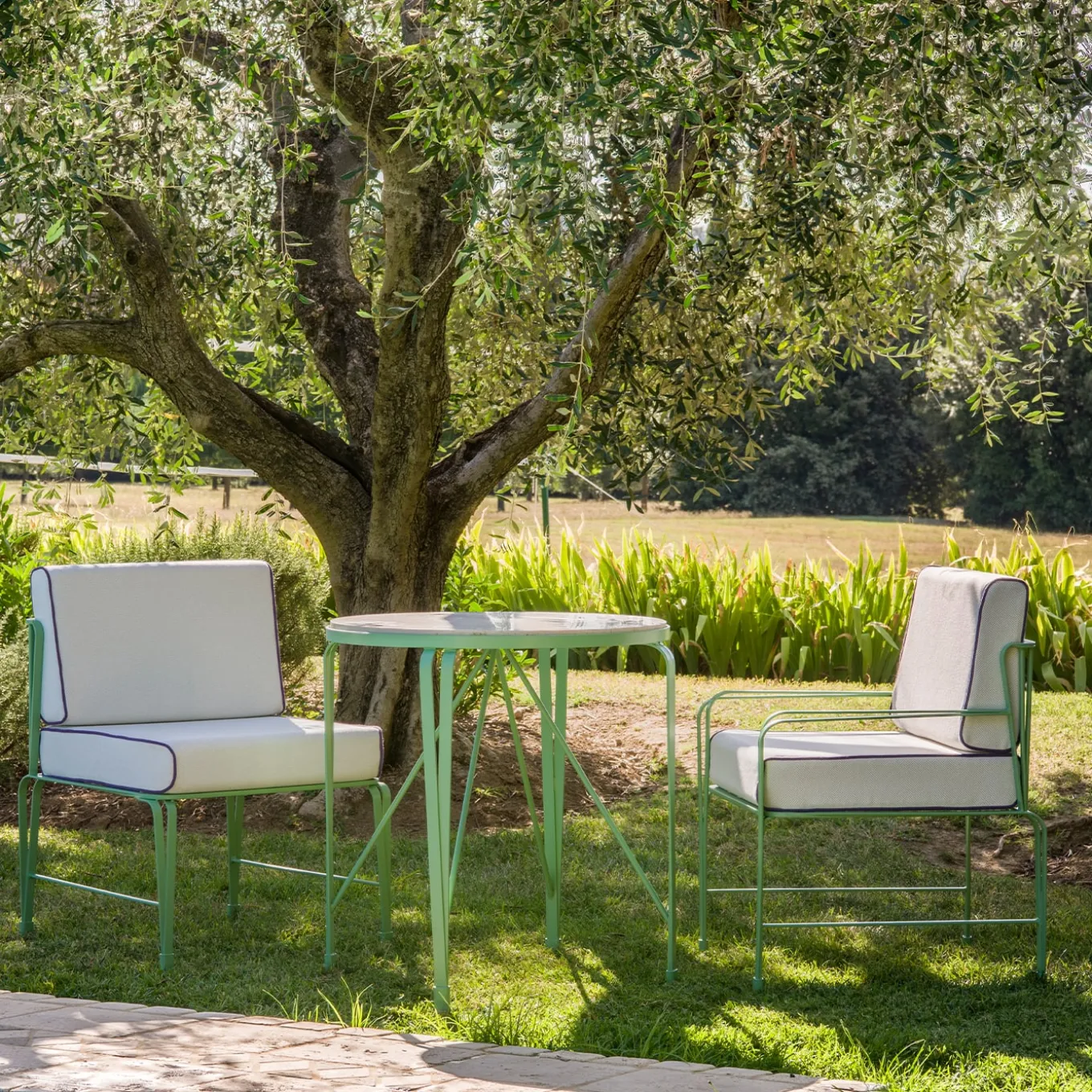 Marina Round Bistro Table by Ciarmoli Queda Studio