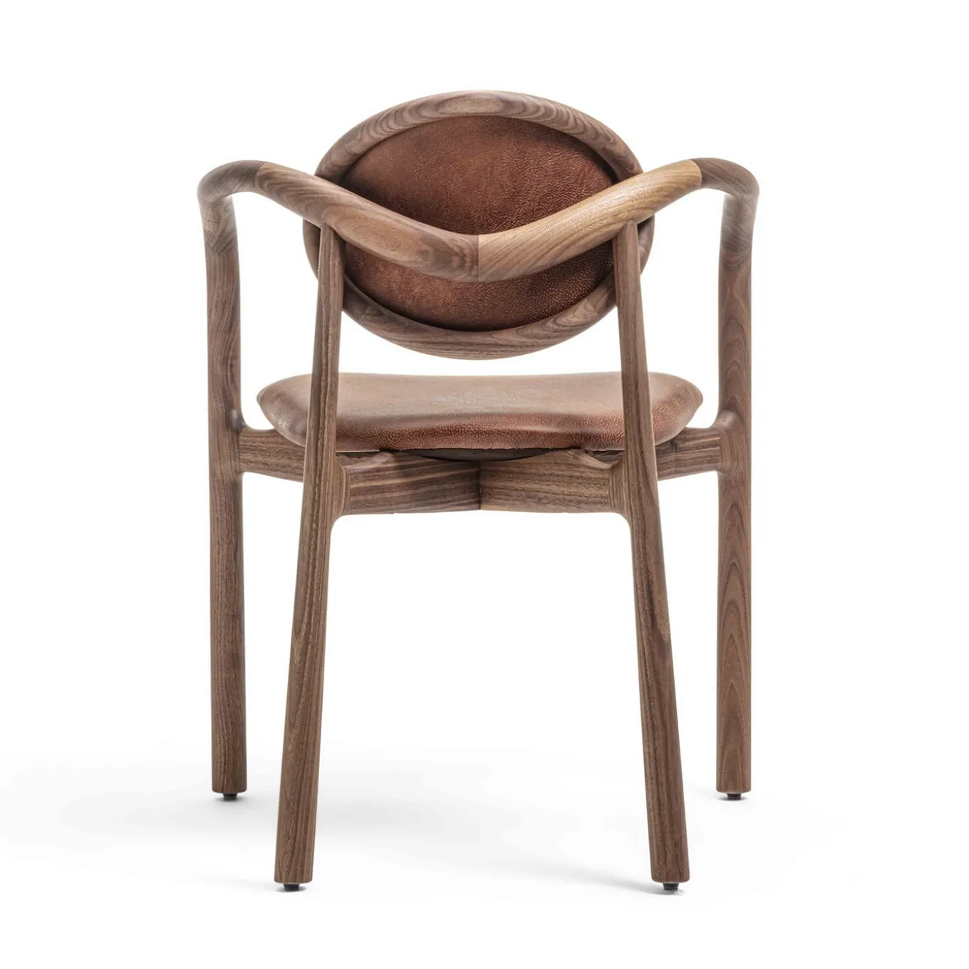 Marlena Leather & Wood Armchair