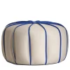 Marrakech Low Beige/Bluette Pouf by Enrico Cesana