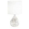 Marzia Grooved Clear Mouth-Blown Glass Table Lamp