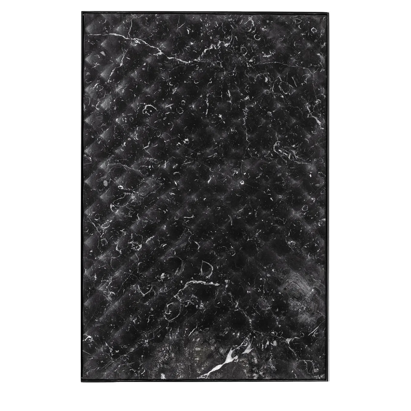 Matelassè Black Marquinia Marble Decorative Panel