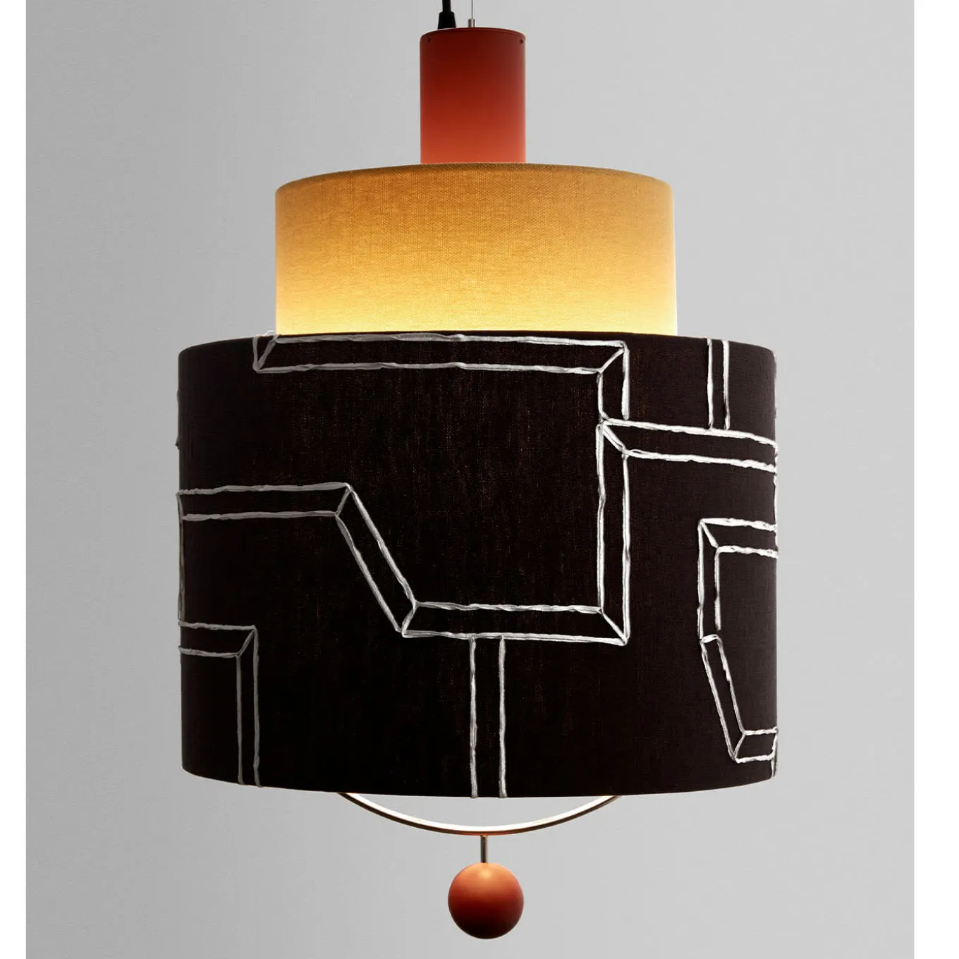 Materia Double Ardesia Pendant Lamp