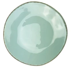 Materia Set of 6 Round Aquamarine Charger Plates