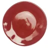 Materia Set of 6 Round Red Charger Plates