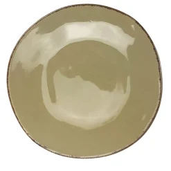 Materia Set of 6 Round Taupe Charger Plates