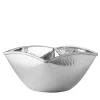 Materia Viva Squared-Round Hammered Silverplated Bowl