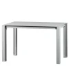 Matte Gray Lacquered Wood Console