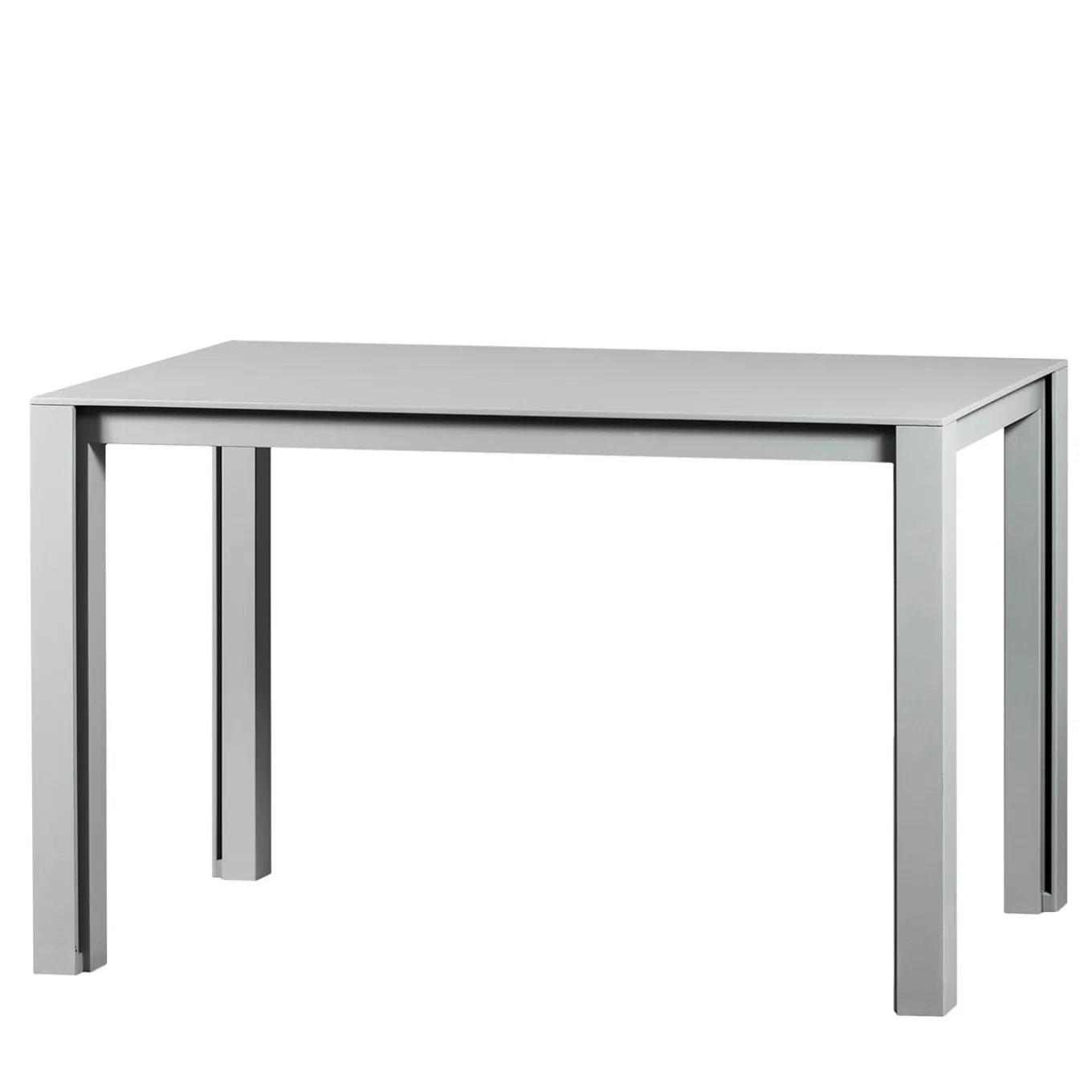 Matte Gray Lacquered Wood Console