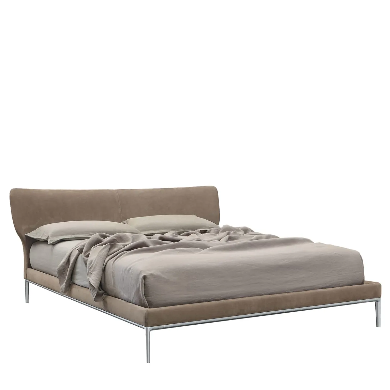 Maya Brown Double Bed by Giuseppe Bavuso