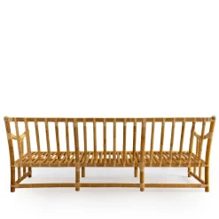 Maya Manao & Manila Cane 3-Seater Sofa With Cushions