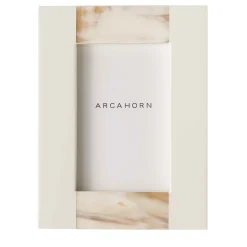 Medea Small Rectangular Ivory-Toned Horn Picture frame