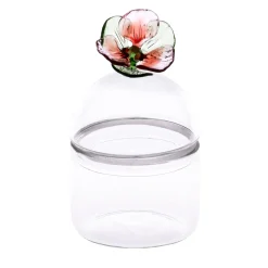 Mediterraneo Handcrafted Small Pansè Glass Container