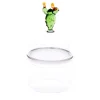 Mediterraneo Handcrafted Small Cactus Glass Container