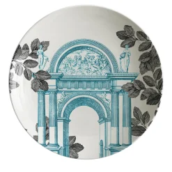 Mediterraneo Porcelain Soup Plate with triumphal arch #2
