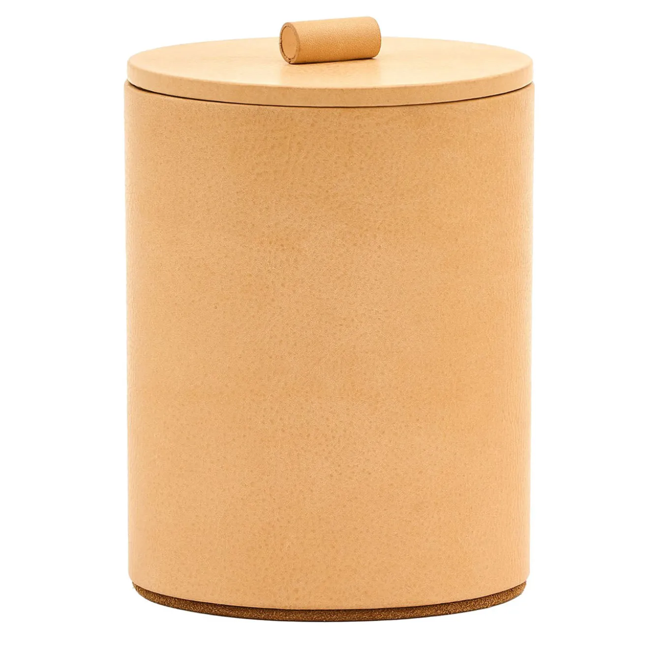 Medium Beige Leather Jewelry Box