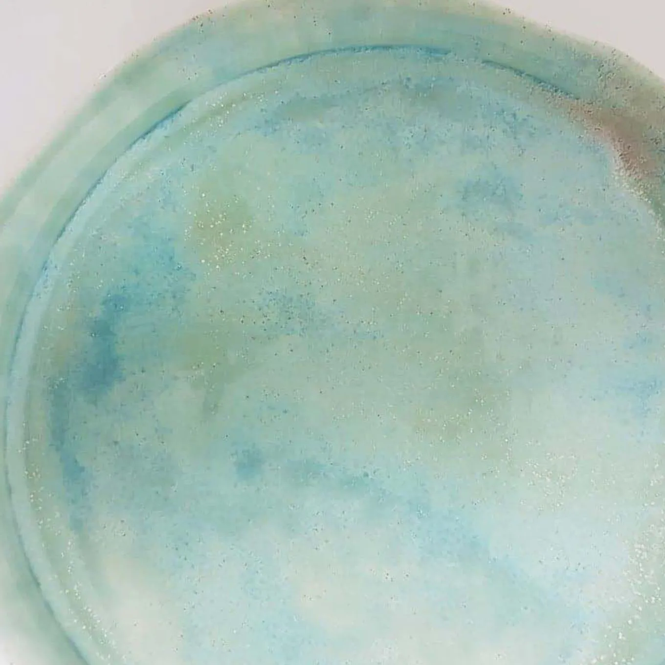 Medium Mediterranea Acqua Green Porcelain Plate