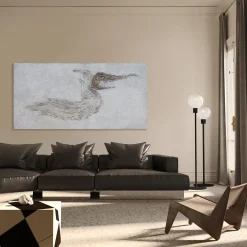 Meeting Textured Resin Diptych Painting in White