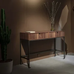 Melody Canaletto Walnut Wood Console Table