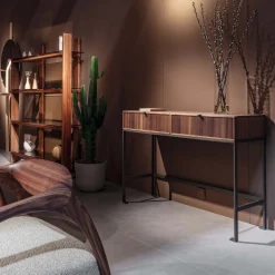 Melody Canaletto Walnut Wood Console Table