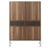 Melody L Canaletto Walnut Wood Storage Cabinet