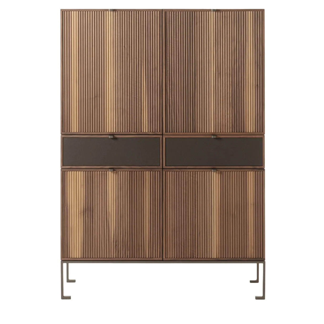Melody L Canaletto Walnut Wood Storage Cabinet