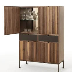 Melody L Canaletto Walnut Wood Storage Cabinet