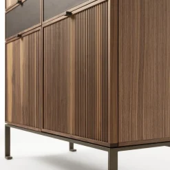 Melody L Canaletto Walnut Wood Storage Cabinet