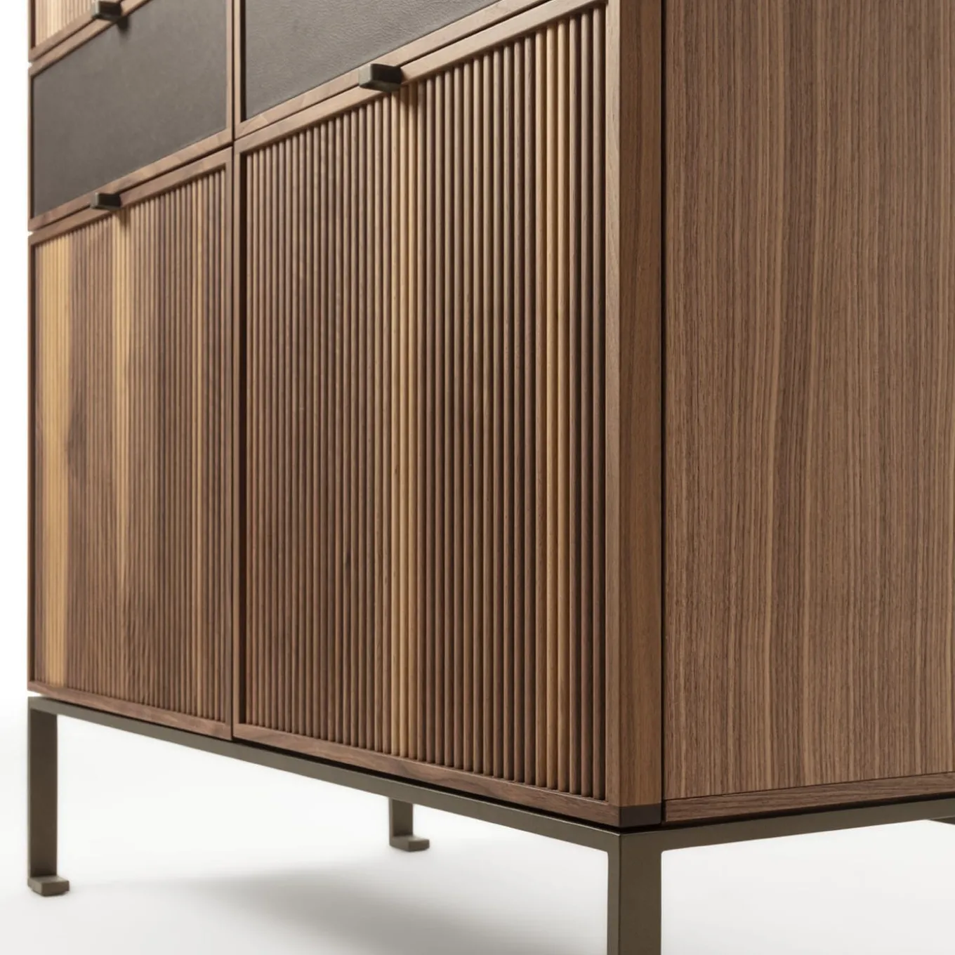 Melody L Canaletto Walnut Wood Storage Cabinet