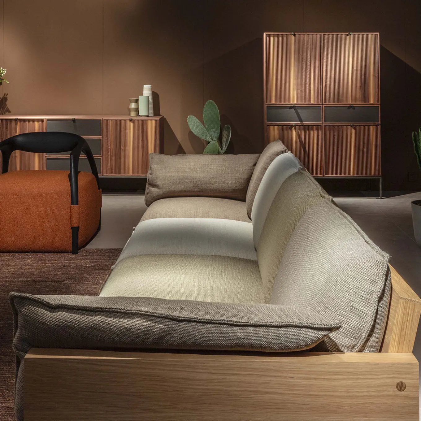 Melody L Canaletto Walnut Wood Storage Cabinet