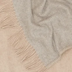 Melrose Double-Sided Beige Small Blanket
