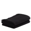 Melrose Fringed Black Small Blanket