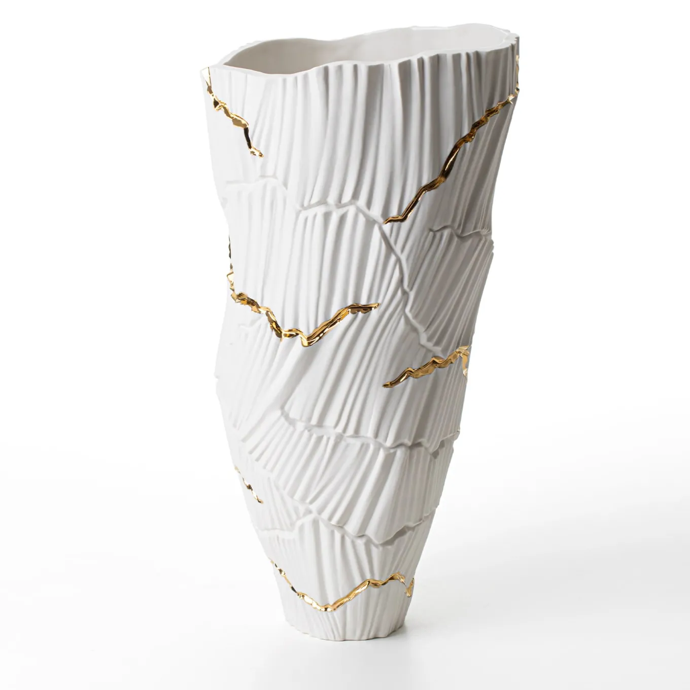 Meltemi Gold Cracks Vase