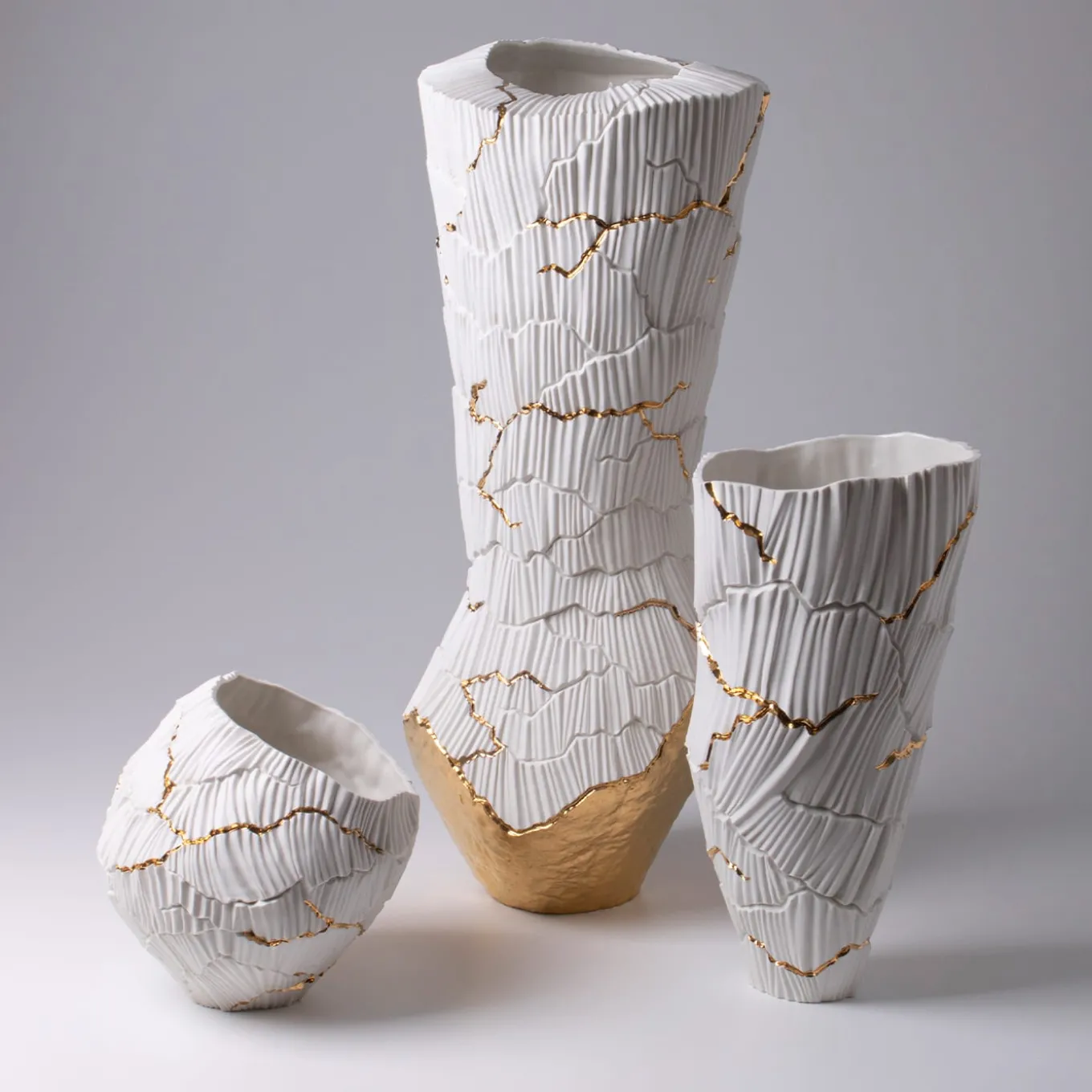 Meltemi Gold Cracks Vase