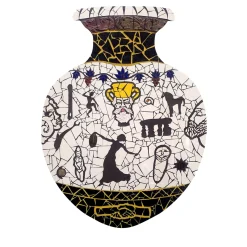 Memorie di Un Vaso Mosaic on Iron